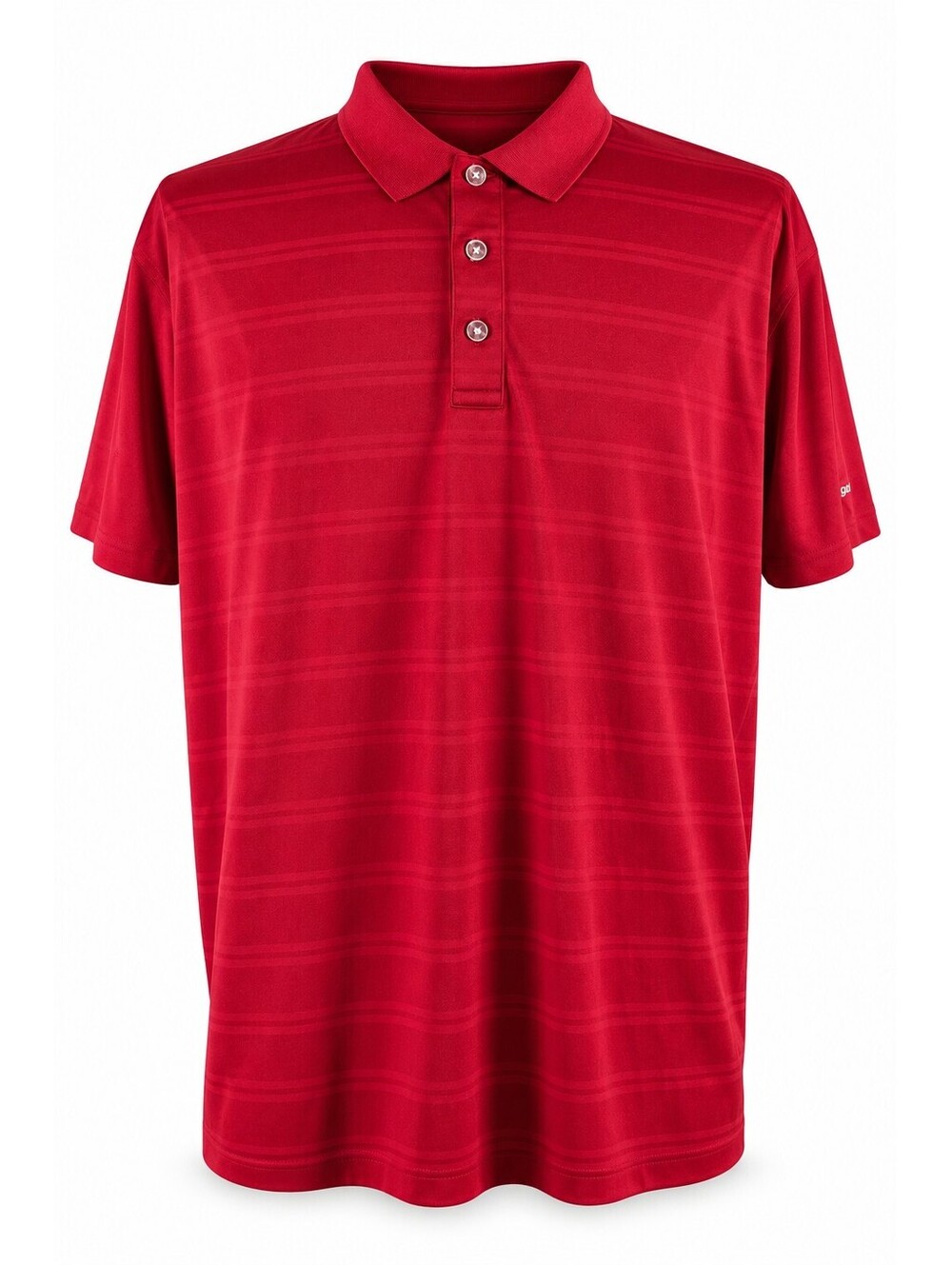 Callaway Opti-Dri XL Red Striped Golf Polo Sprague Logo